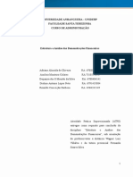 ATPS - Estrutura e Analise Das Demonstrações Finenceiras