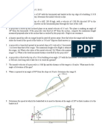 Problem Set (Projectile&Curvilinear Motion)