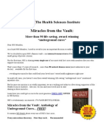 Miracles From The Vault... More Than 90 Life Saving, Award Winning 'Underground Cures' (Health & Alternative Medicine) (Health Science Institute)