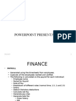 Presentation Finance