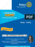 Zanesville Rotary 100th Anniversary