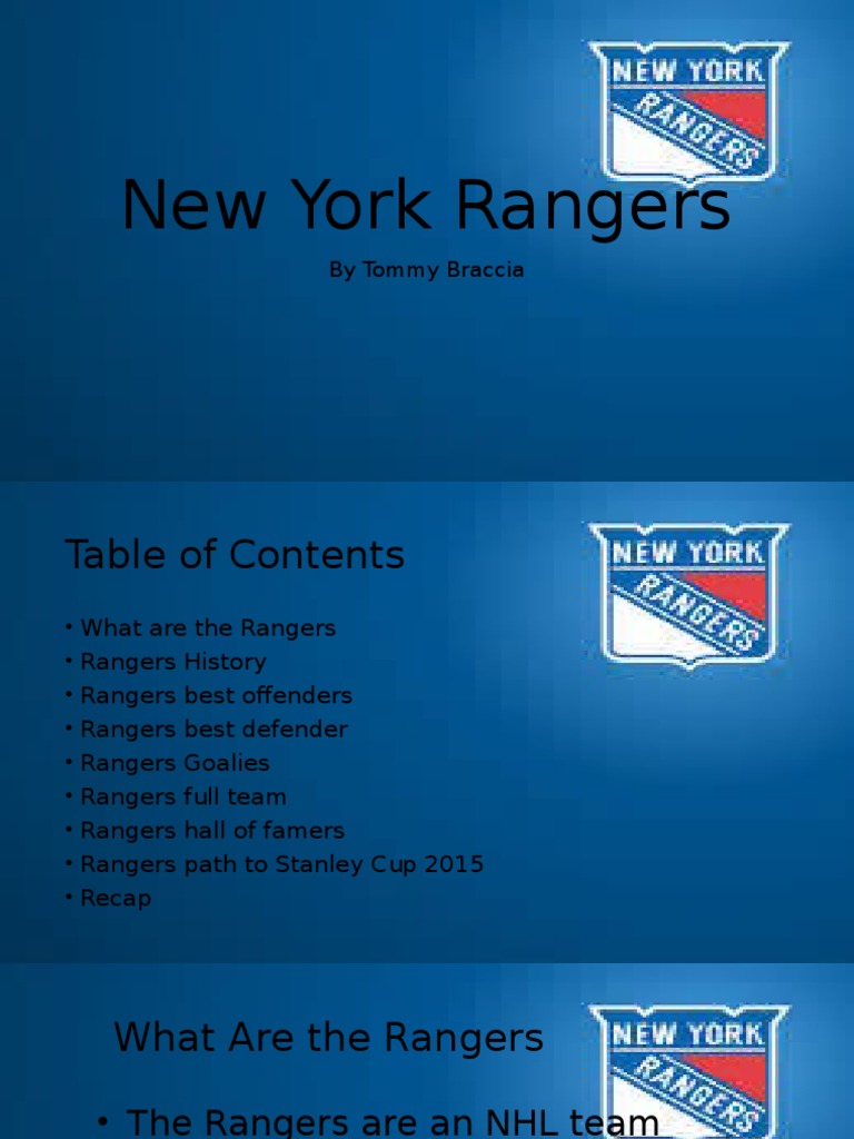 New York Rangers3 | PDF