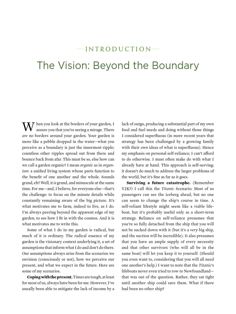 Introduction Will Bonsall's Essential Guide To Radical, SelfReliant