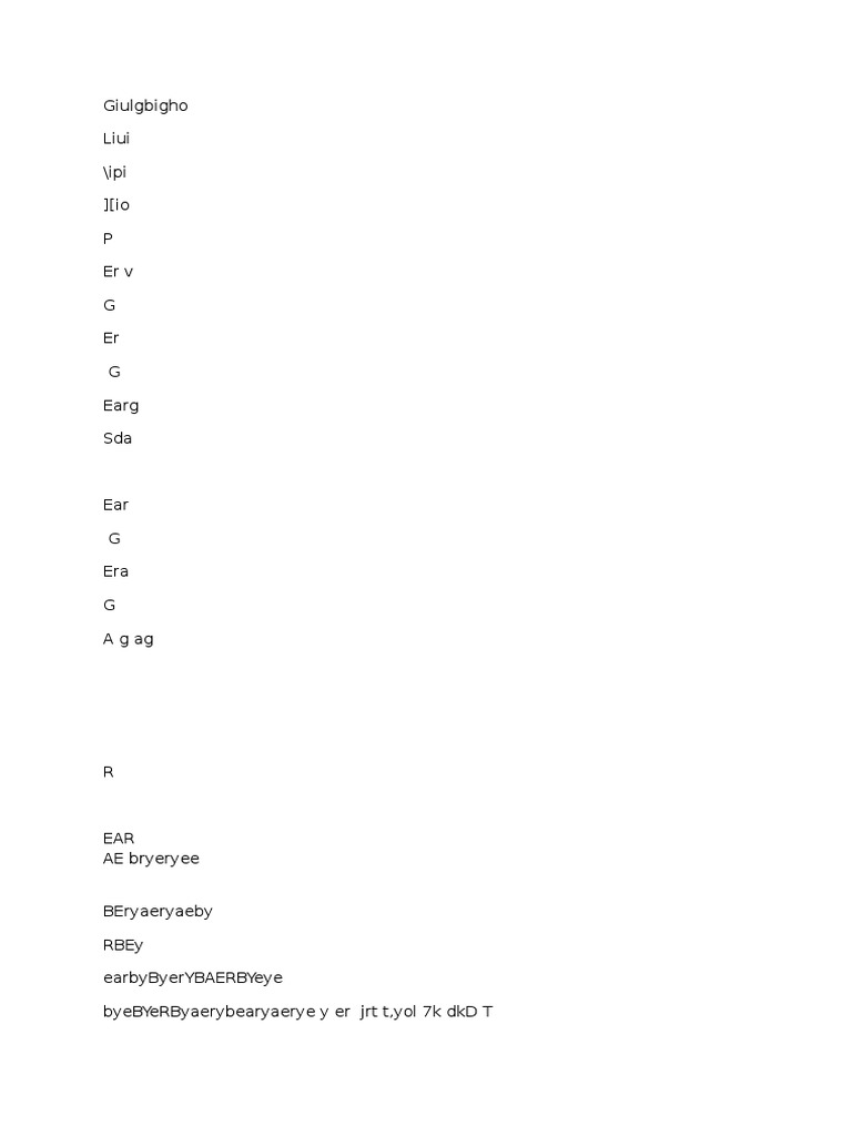 Unclear Document with Random Text | PDF | Lifestyle