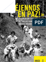 Dejenos en Paz_Informe Amnistia Internacional sobre el conflicto en Colombia
