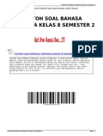 Download Contoh Soal Bahasa Indonesia Kelas 8 Semester 2 by AdBrid Selagi Lama SN265337338 doc pdf