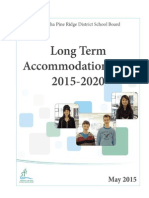 Long Term Accommodation Plan - 2015-2020