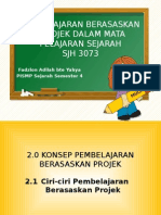 Pembelajaran Berasaskan Pprojek Dalam Mata Pelajaran Sejarah