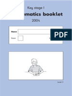 Mathematics Booklet: Key Stage 1