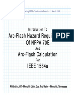 Arc-Flash Hazard Requirements of Nfpa 70E Arc-Flash Calculation IEEE 1584a