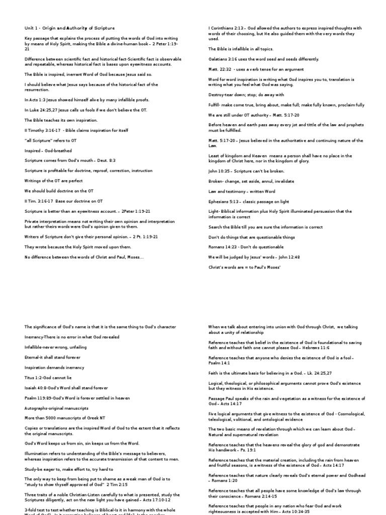 Notes For Final - Christian Beliefs | PDF | Justification (Theology ...