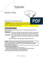 Projector Manual 3944