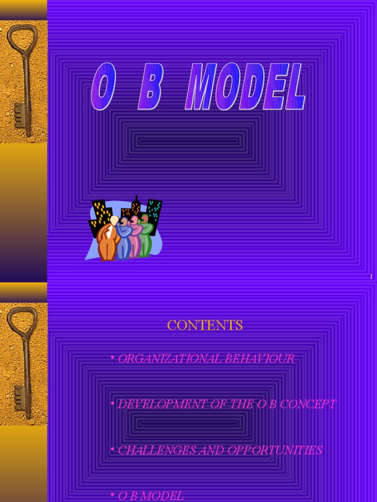 OB MODEL1 Organizational Behavior Attitude (Psychology)