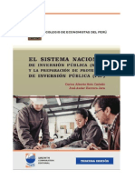 3.-Lectura El Sistema Nacional de Inversión Pública -SNIP Archivo