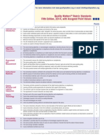 QM Standards With Point Values Fifth Edition