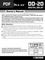 Boss Giga Delay Dd-20 Manual