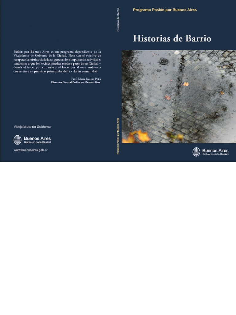 Historias de Barrio PDF PDF Buenos Aires Personas