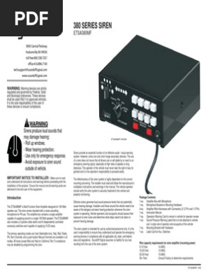 Soundoff Signal Wiring Diagram - Complete Wiring Schemas