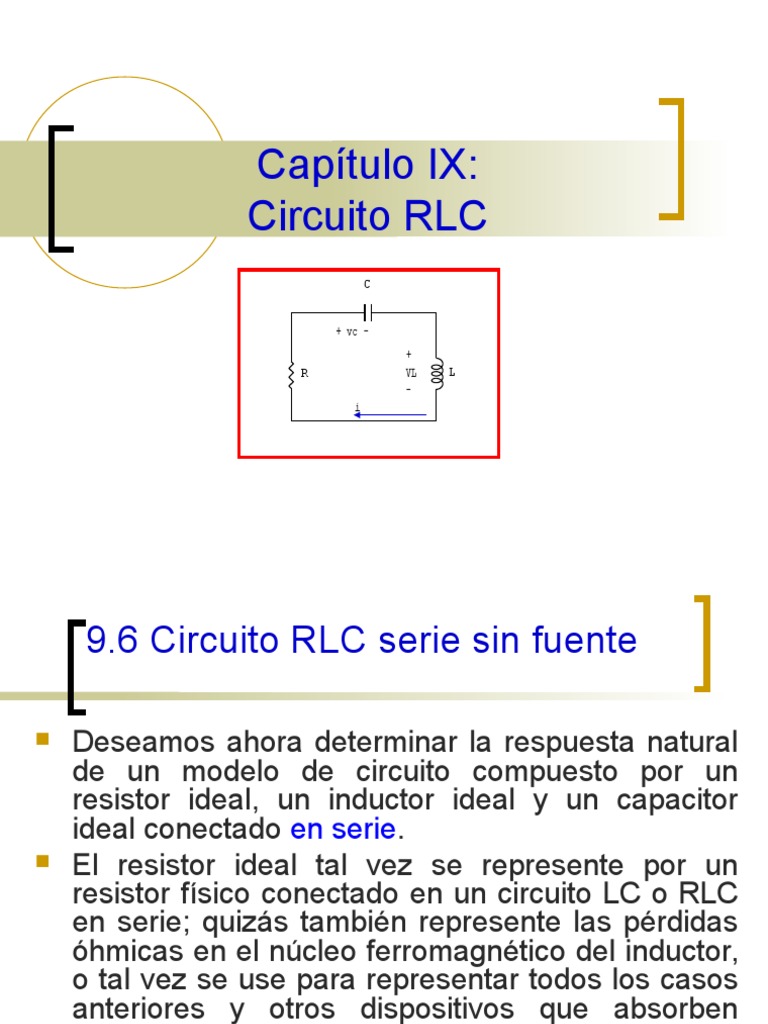 Cap 9b RLC Serie | PDF | Inductor | Red eléctrica