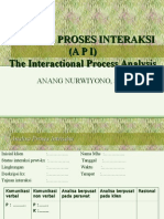 Analisa Proses Interaksi (API) The Interactional Process Analysis