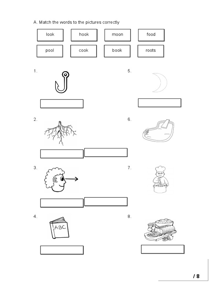 Word-Picture Matching Activity | PDF | Language Arts & Discipline