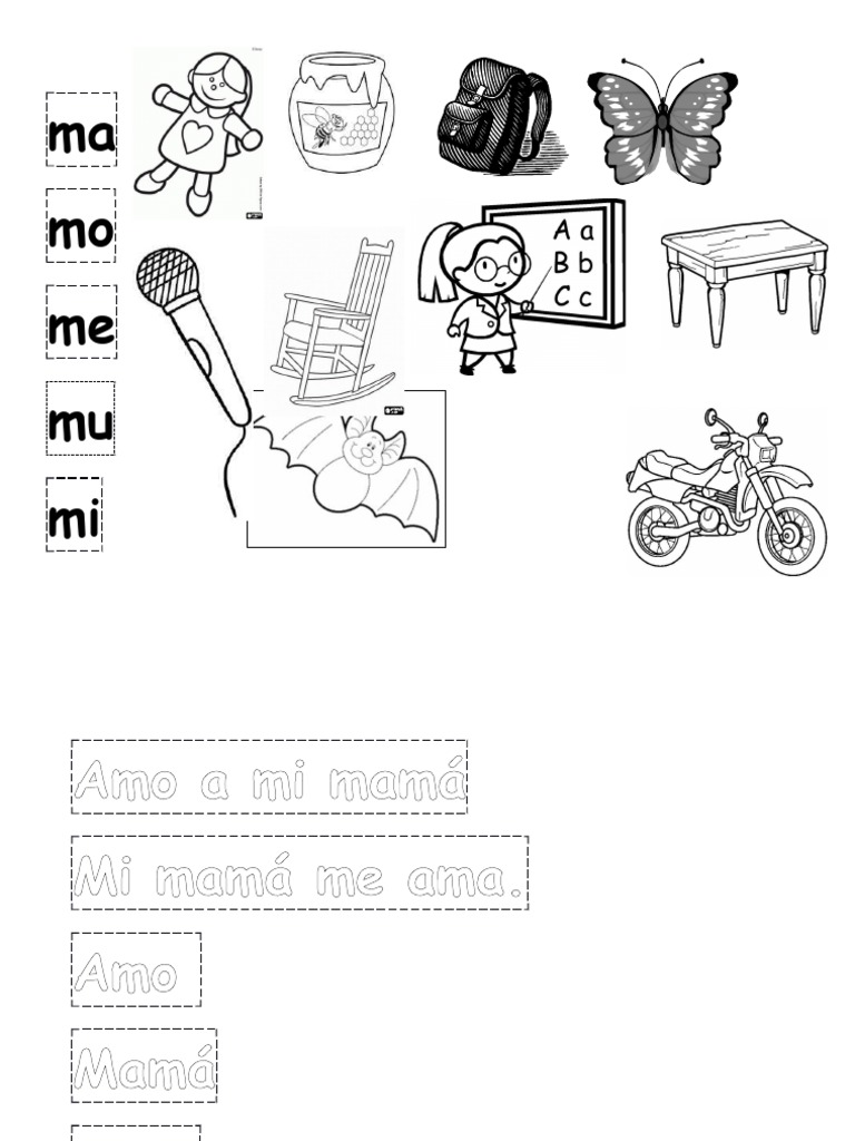Ejercicios CON LAS LETRAS M Y S | PDF