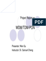 Wen Gu - Presenation on WDMTDM-PON
