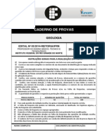 Prova de Geologia do IFRN aborda processos diagenéticos e classificação de rochas carbonáticas