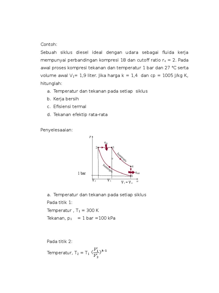 Contoh Soal Diesel Nature