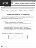 prova de geo 4º ano 4º bi.doc