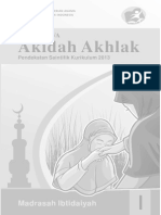 Buku Akidah Akhlak MI 1 Siswa PDF