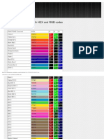 All Pantone C colors with HEX, RGB codes in one place