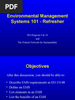 Environmental Management Systems 101 - Refresher: EPA Regions 9 & 10 and The Federal Network For Sustainability