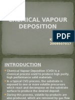 Chemical Vapour Deposition: Krishnan.P 2009507017
