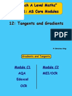 12 Tangents and Gradients