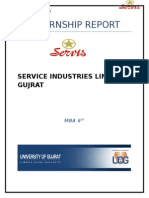 Internship Report of Service Industries Limited