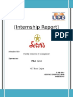 Internship Report of Servis Industry Limited