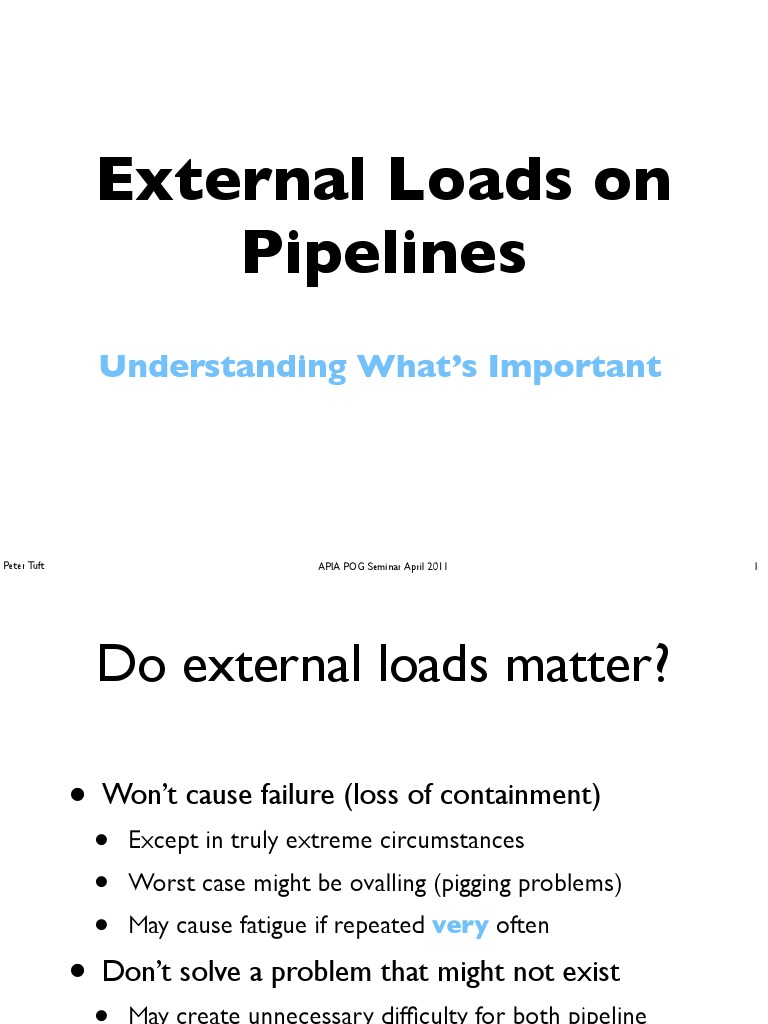 Managing External Loads on Pipelines | PDF | Stress (Mechanics ...