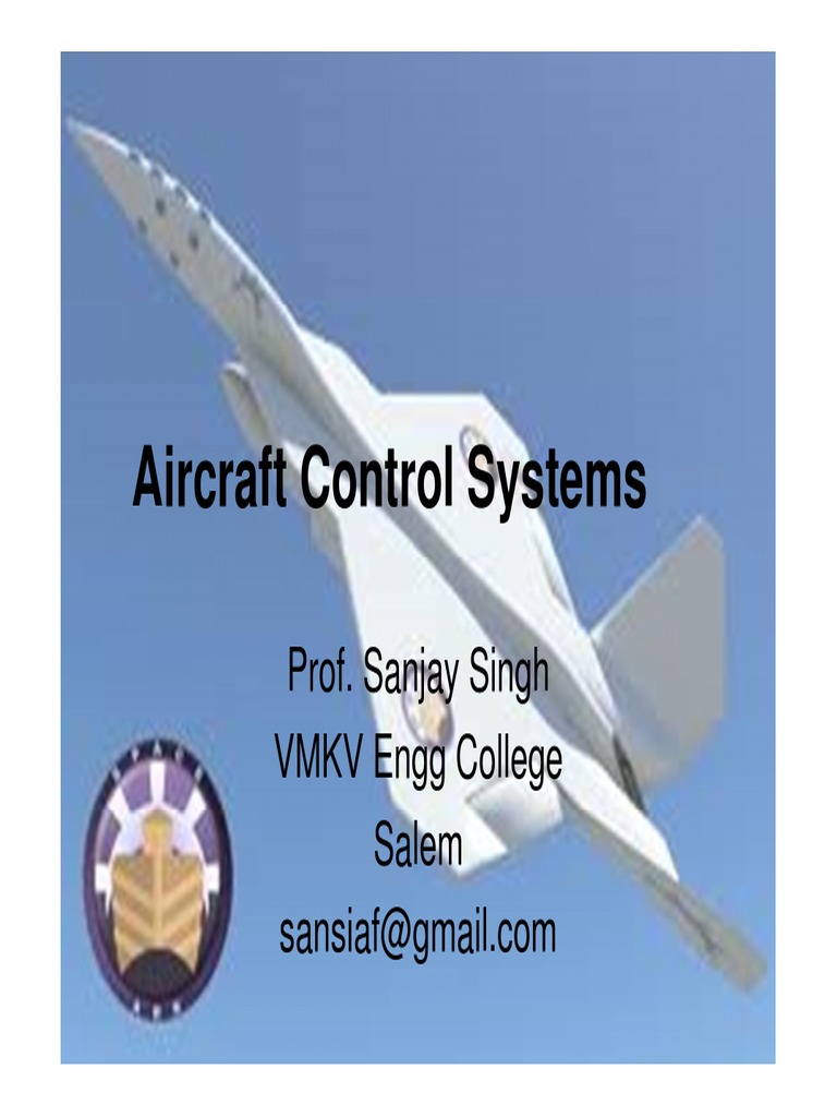 Aircraft Control Systems PDF Aircraft Flight Control System