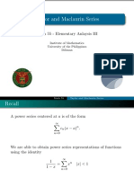 22 Taylor Series - Handout