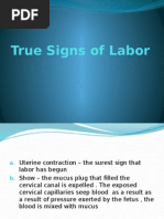 Signs of Labor