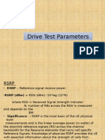 LTE Drive Test Parameters