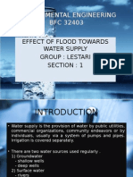 Environmental Engineering BFC 32403: Effect of Flood Towards Water Supply Group: Lestari Section: 1