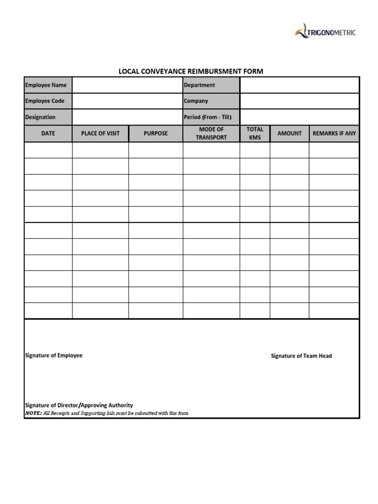Local Conveyance Form | PDF