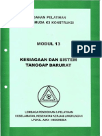 Modul 13. Kesiagaan Dan Sistem Tanggap Darurat