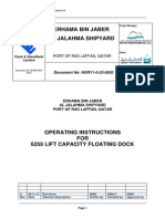 Operating Instruction 6250T Floating Dock