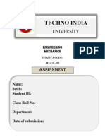 Assignment Engineering Mechanics F1 and F2 PDF