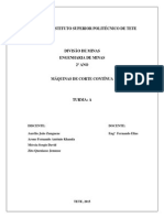 Máquinas de corte contínua na mineração