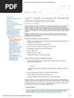 Criando Um Projeto Do Servidor de Relatórios (Reporting Services)