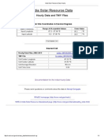 India Solar Resource Data_ Hourly Data